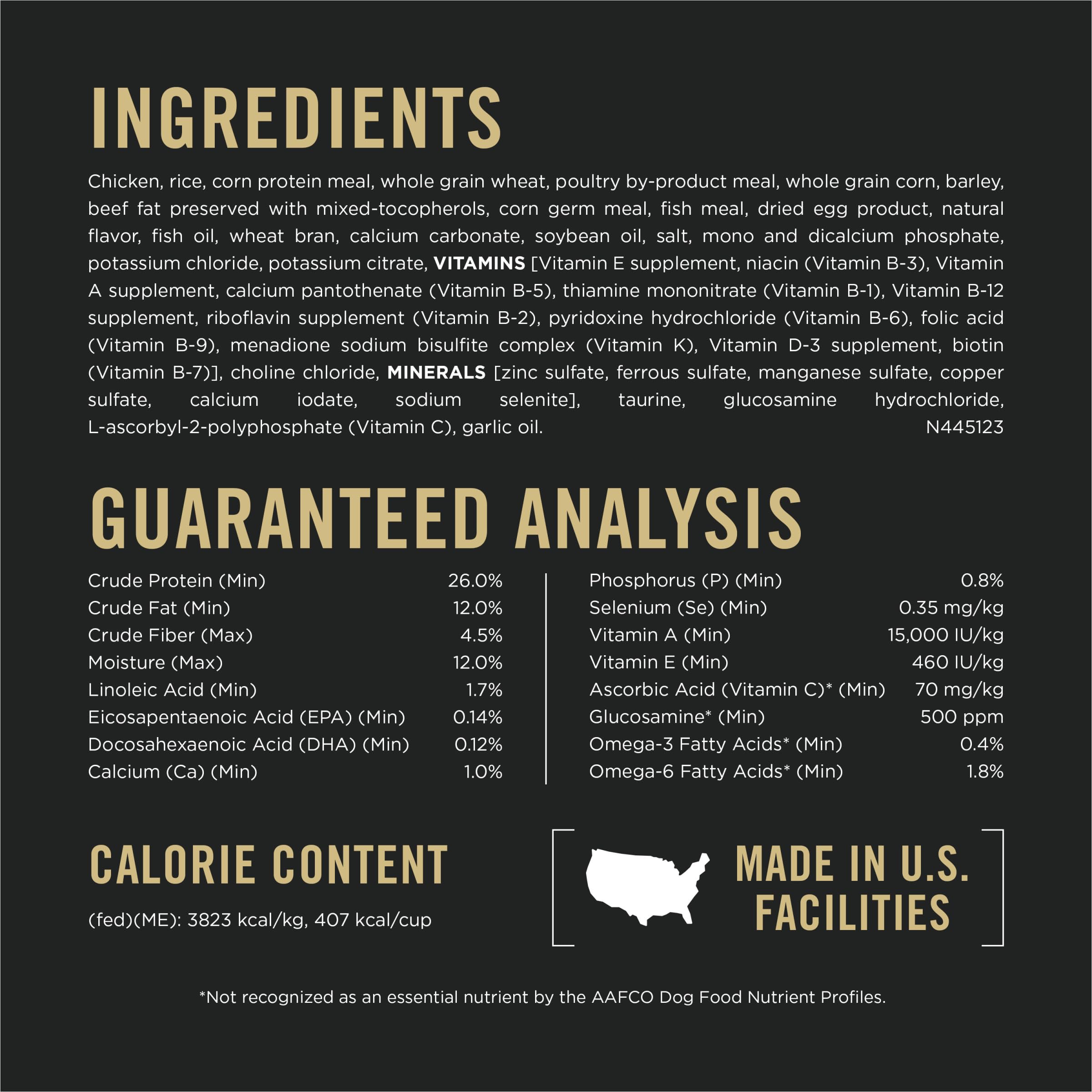 Bolsa Purina Pro Plan 18 lb, formato práctico para perros grandes.