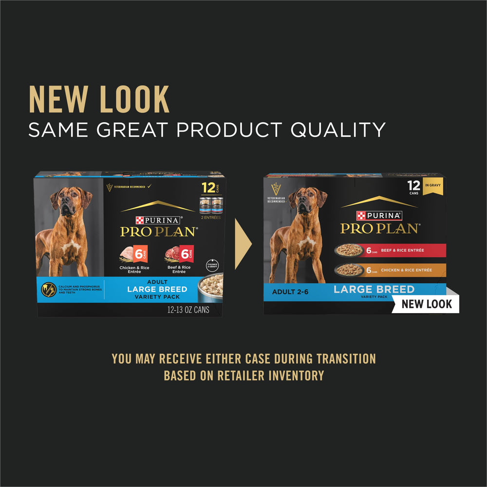 Purina Pro Plan Especializado para razas grandes con carne y arroz, textura jugosa