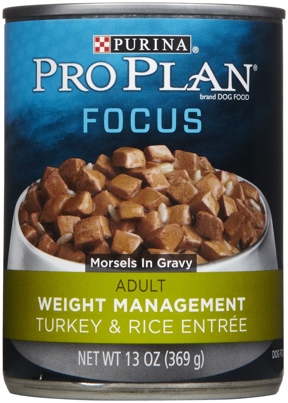 Purina Pro Plan Focus Pavo Arroz Entree: trozos de pavo real en lata para perros adultos