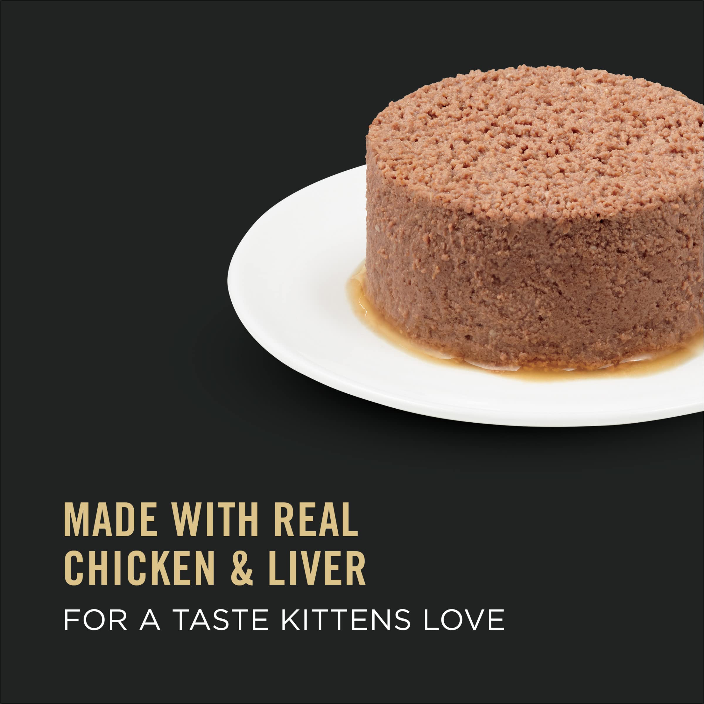 Purina Pro Plan gatitos-comiendo-pate: textura suave que estimula el interés por comer.