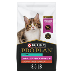 Purina Pro Plan Kitten con salmón y arroz, primer ingrediente real.