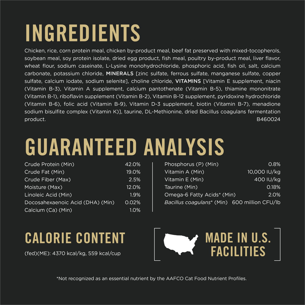 Purina Pro Plan LiveClear desarrollo muscular con proteína de pollo de alta calidad.