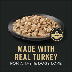 Purina Pro Plan alimento húmedo para perros: estómago sensible y piel saludable con pavo y avena en salsa.