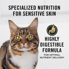 Purina Pro Plan pavo y avena, trozos visibles, digestión suave para gato.