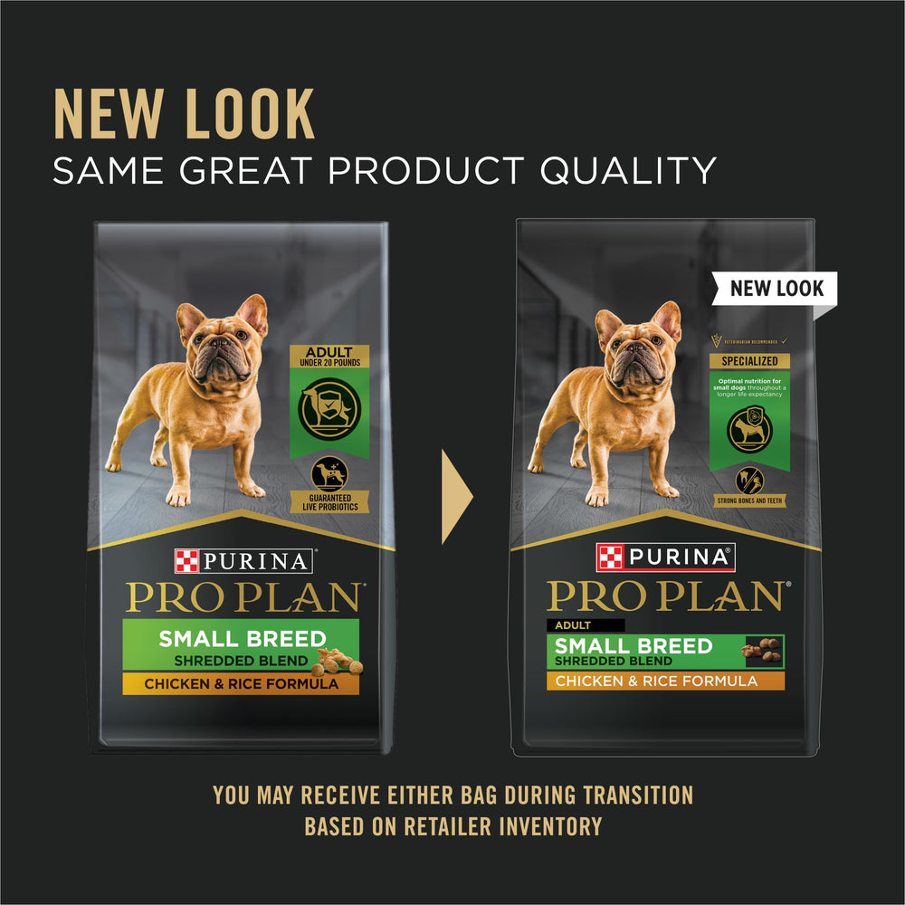 Purina Pro Plan mezcla deshilachada y croquetas para textura atractiva.