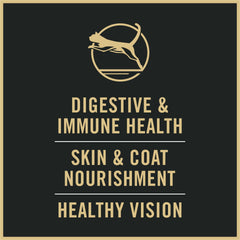 Purina Pro Plan con probióticos vivos para apoyo digestivo.
