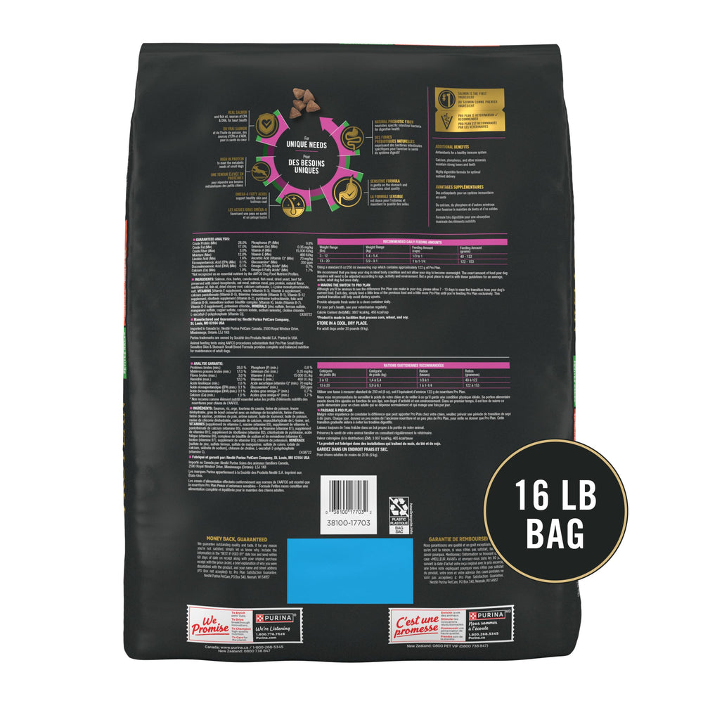 Purina Pro Plan Proteína alta con salmón, croquetas para perros activos.