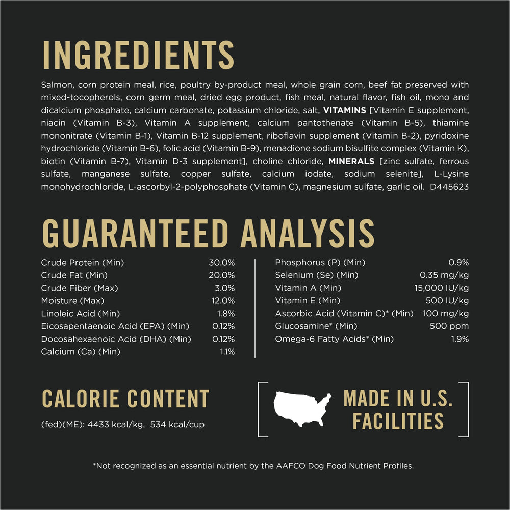 Purina Pro Plan Rendimiento 30/20, primer ingrediente: salmón para proteína de calidad