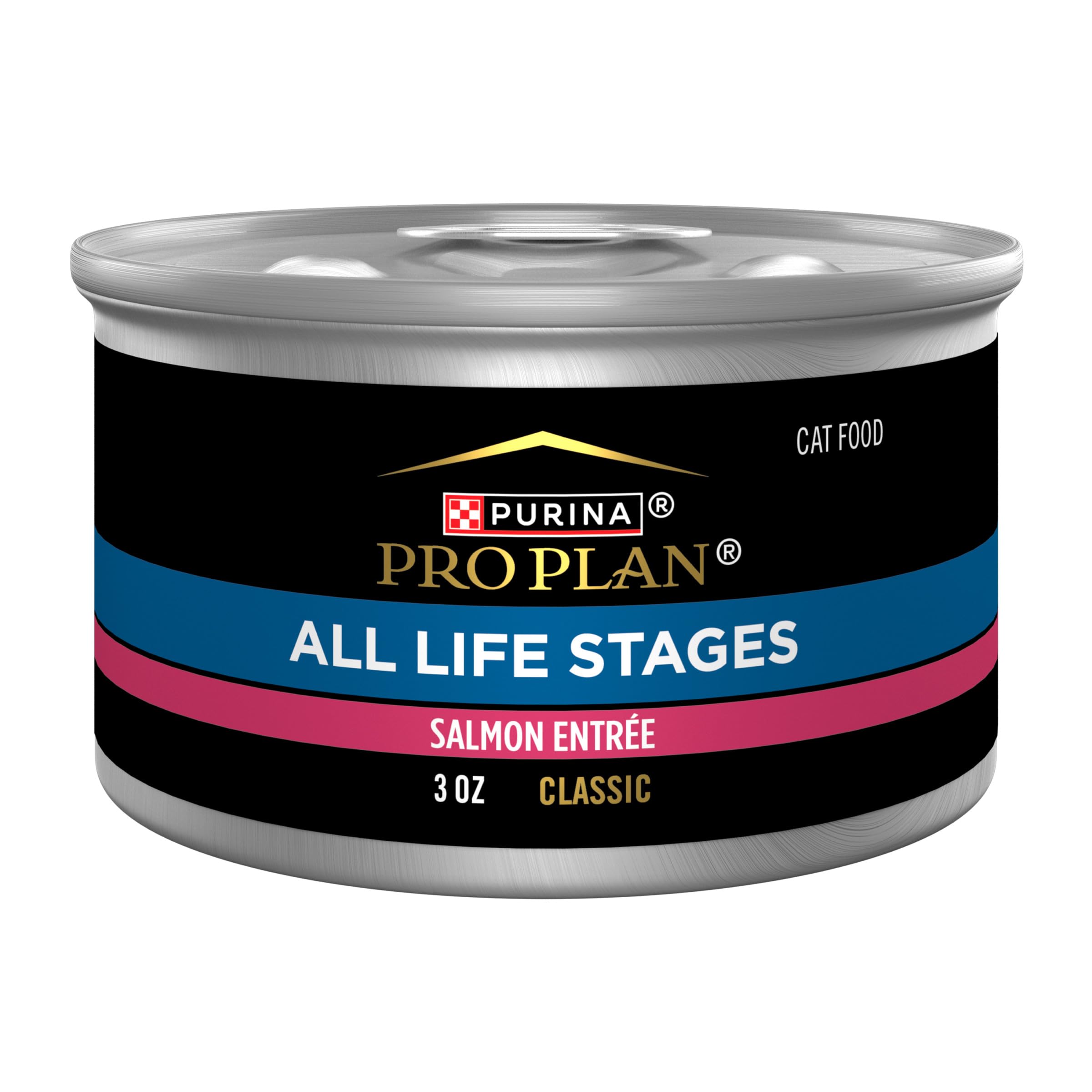 Purina Pro Plan paté de salmón, textura suave para gatos de todas las edades.