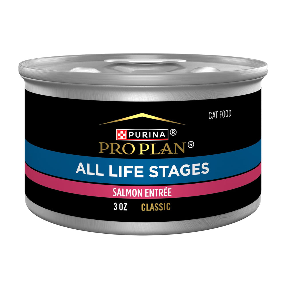 Purina Pro Plan paté de salmón, textura suave para gatos de todas las edades.