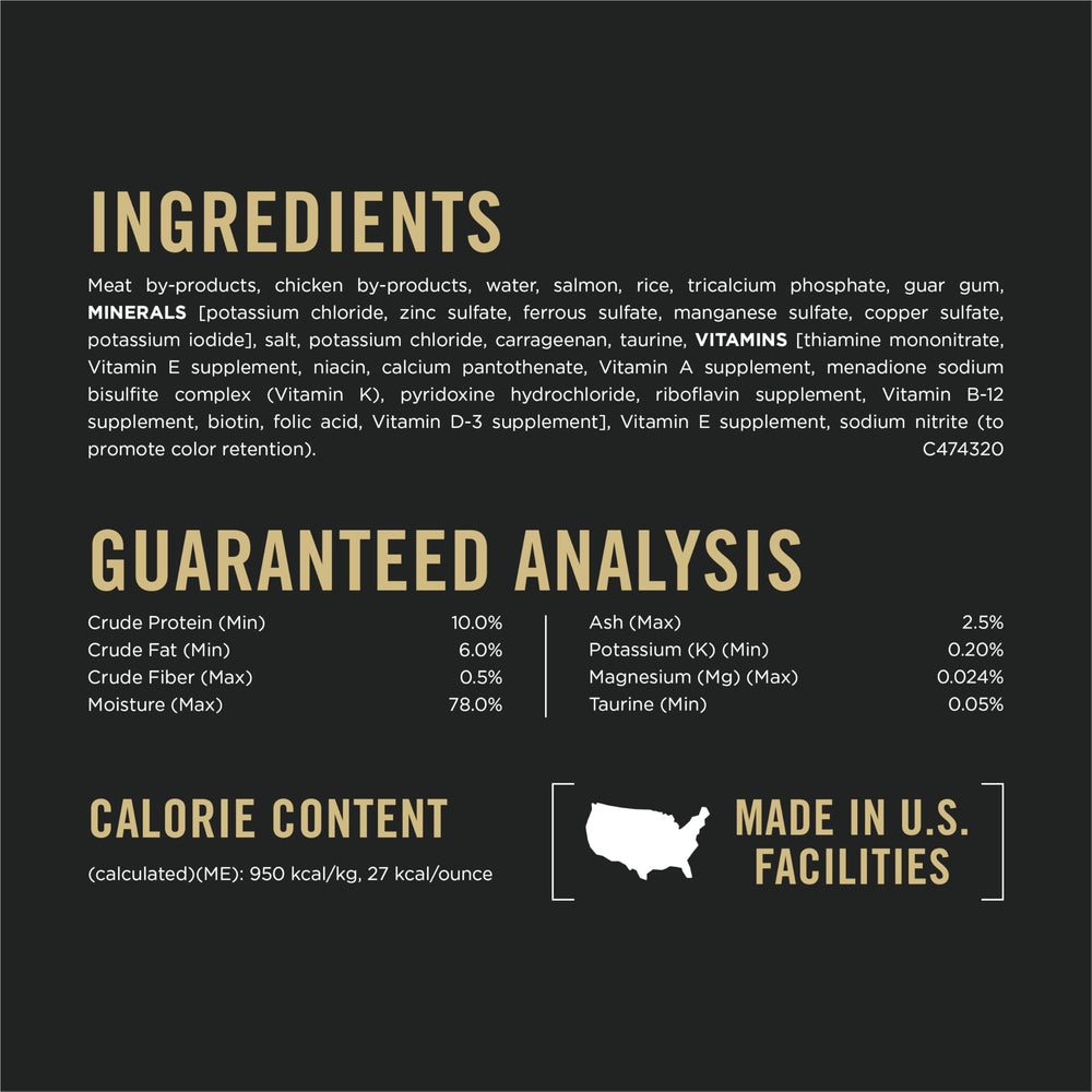 Purina Pro Plan Salud Urinaria con Salmón: ingredientes clave en la fórmula.