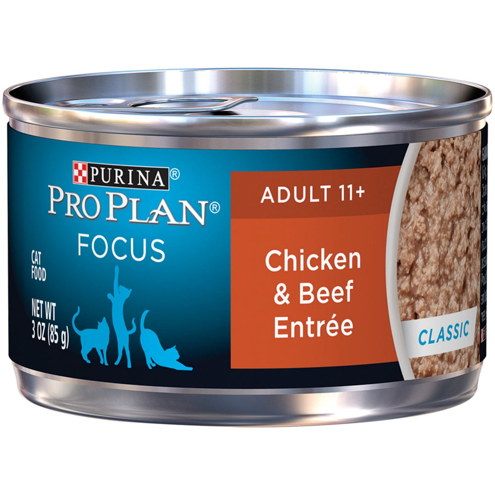 Purina Pro Plan SENIOR 11+ caja 24 latas, conveniencia para alimentar