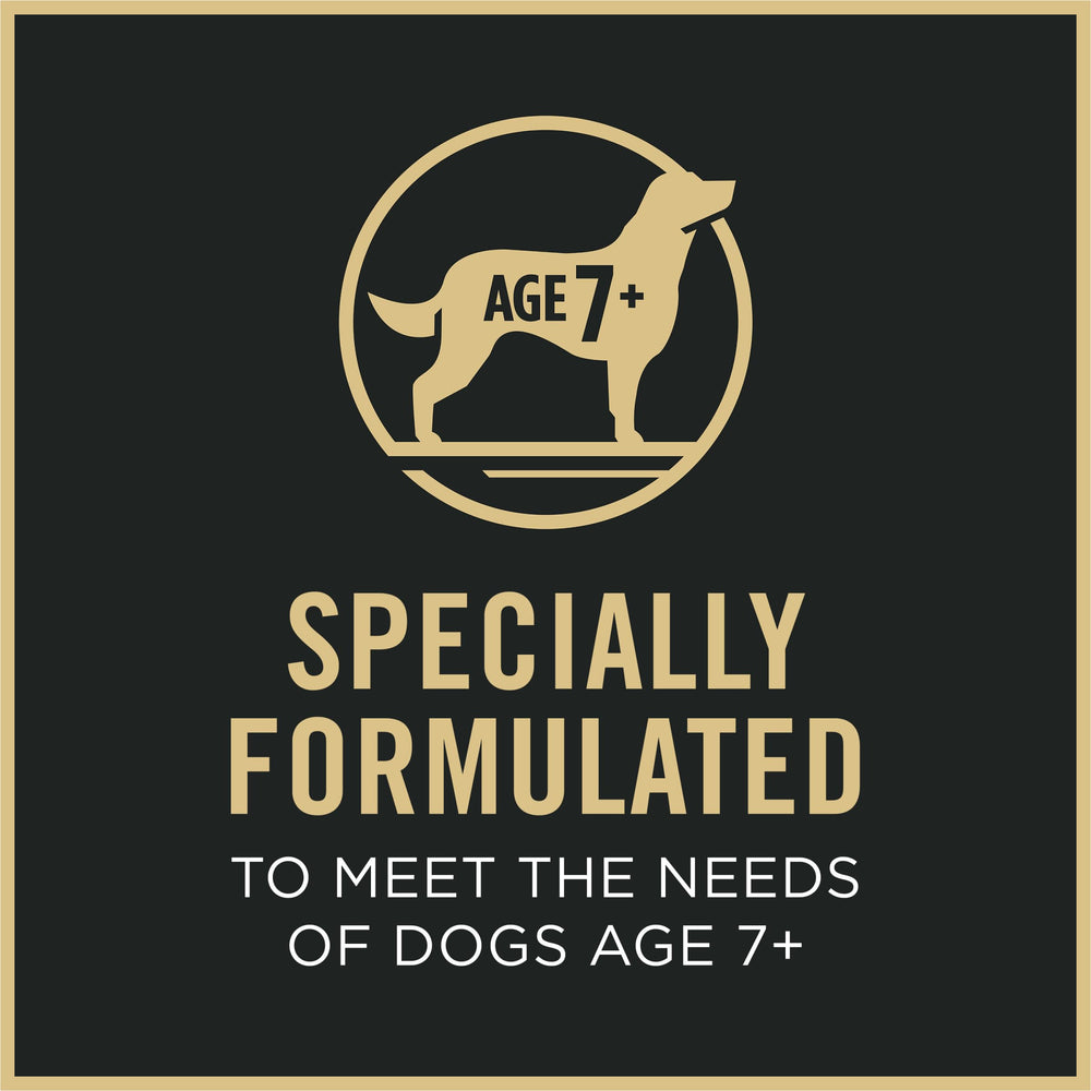 Purina Pro Plan SENIOR 7+ pollo real como primer ingrediente para apoyo proteico.