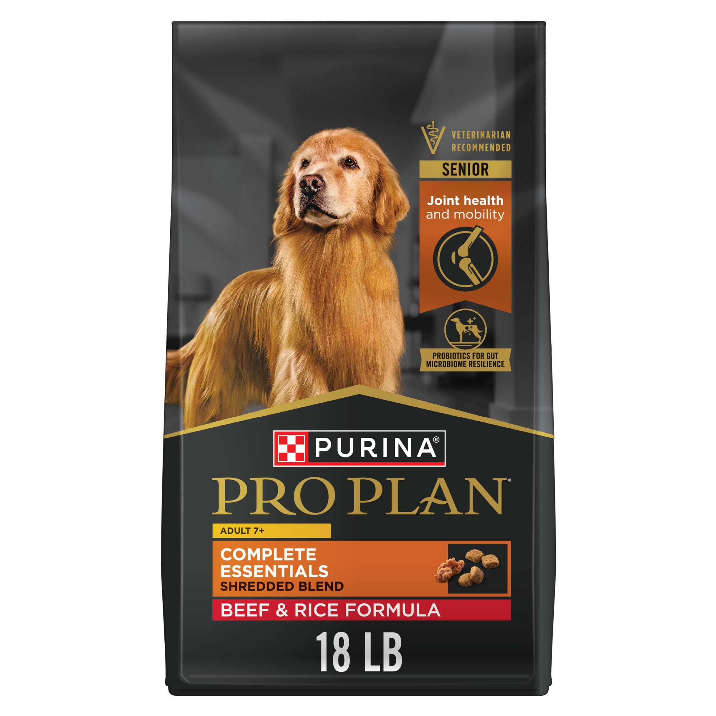Purina Pro Plan Senior Siete Más, bolsa 18 lb, ideal para alimentación diaria