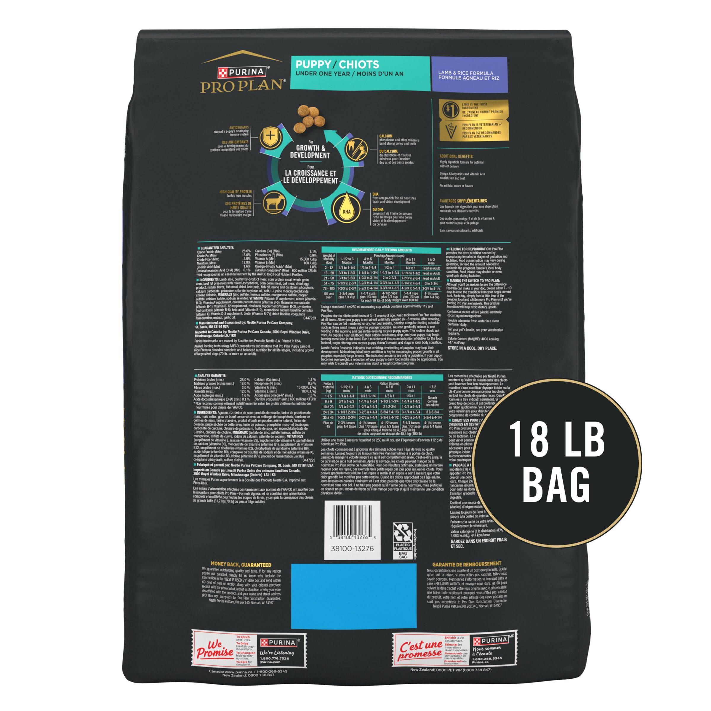 Purina Pro Plan: sin colorantes ni sabores artificiales para dieta más natural.
