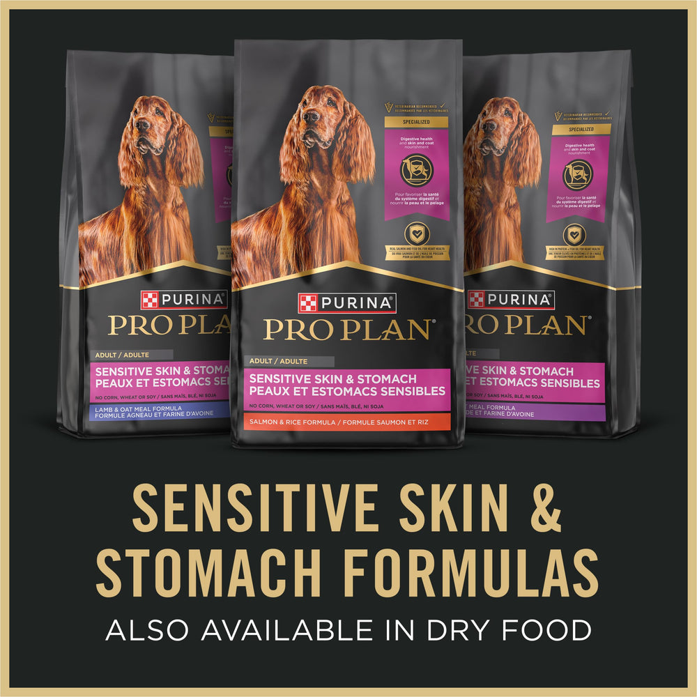 Purina Pro Plan sin maiz ni soja: fórmula limpia para estómago sensible con pavo y avena.