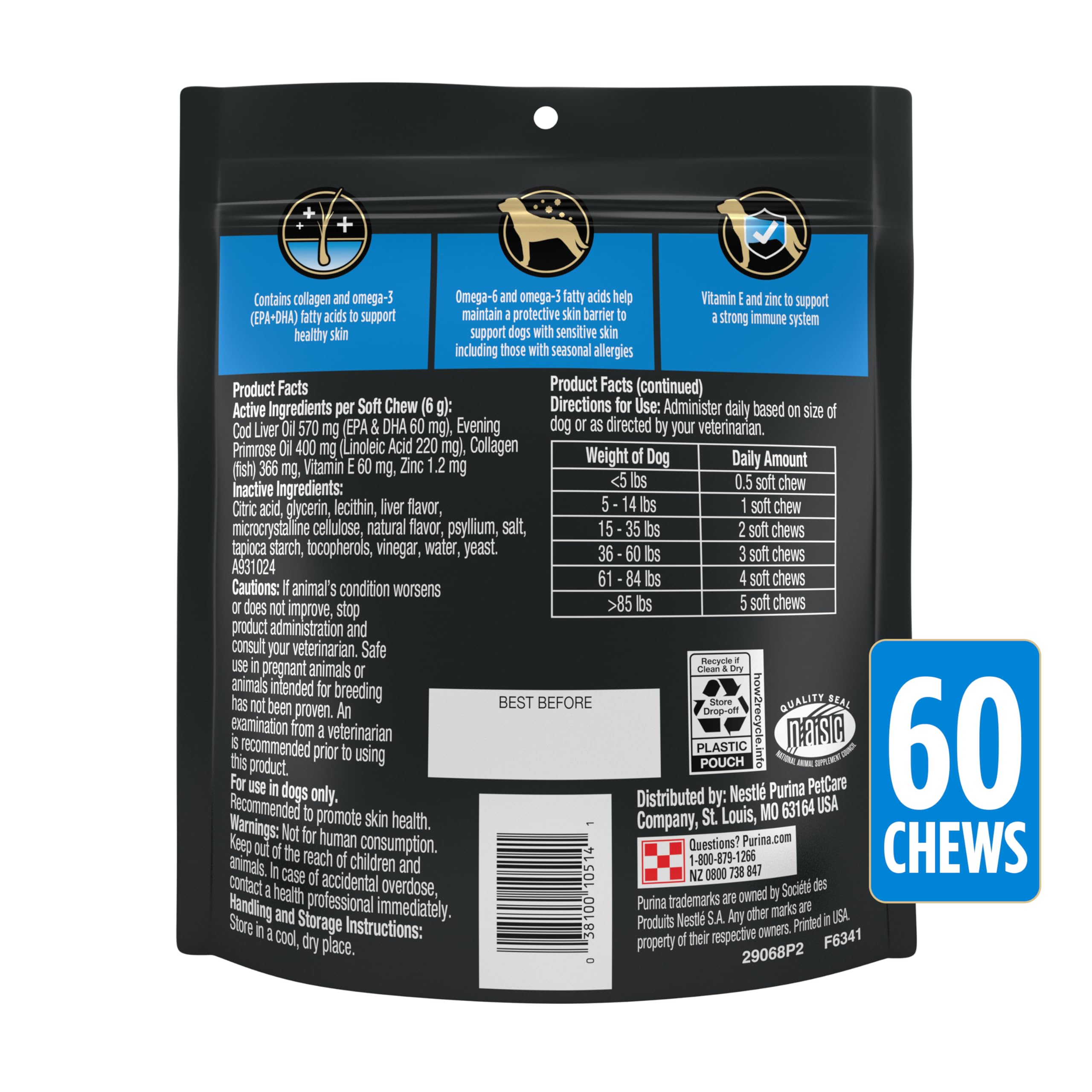 Purina Pro Plan Skin Care uso diario sencillo y práctico.