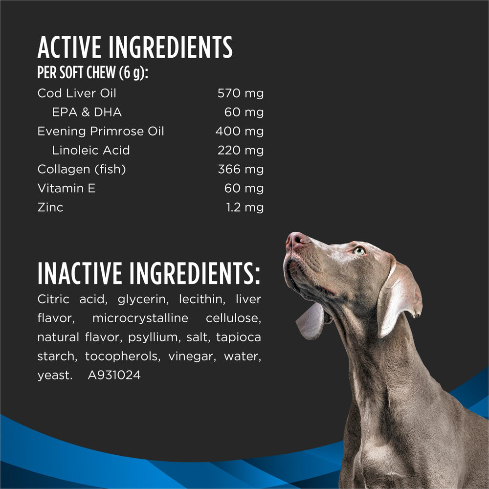 Purina Pro Plan Skin Care vitamina E y zinc para el sistema inmunitario.