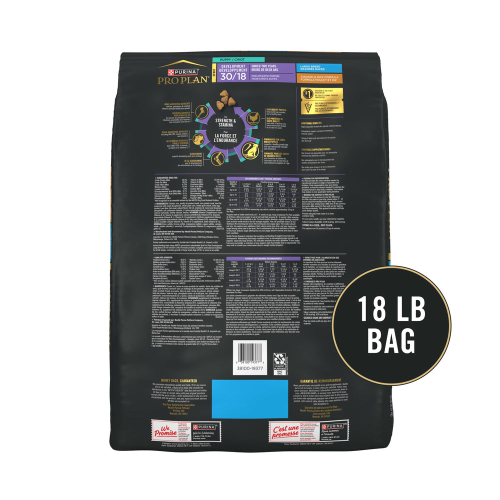 Purina Pro Plan Sport Grande Cachorro, fórmula seca para desarrollo diario de cachorros grandes.