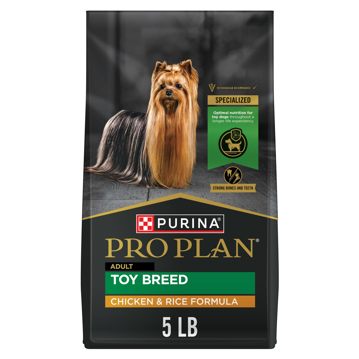 Purina Pro Plan Toy Breed con pollo y arroz, bolsa de 5 libras