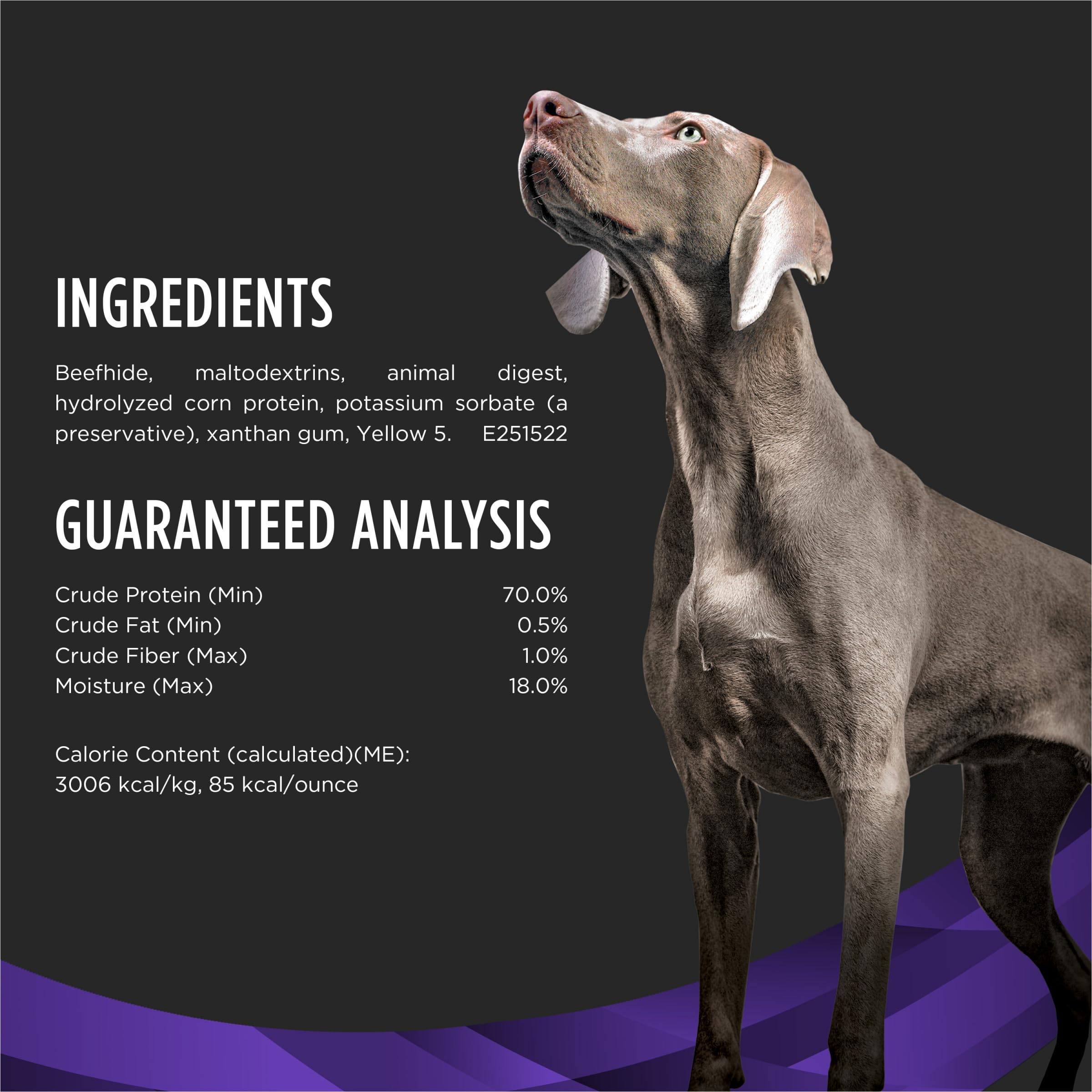 Purina Pro Plan Veterinary Diets Dental Chewz, reducción de la acumulación de sarro con masticación regular.