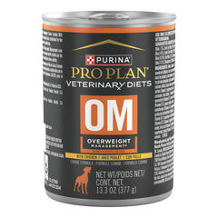Purina Pro Plan Veterinary Diets OM: lata apertura, facilita iniciar la ración diaria para el manejo del peso.