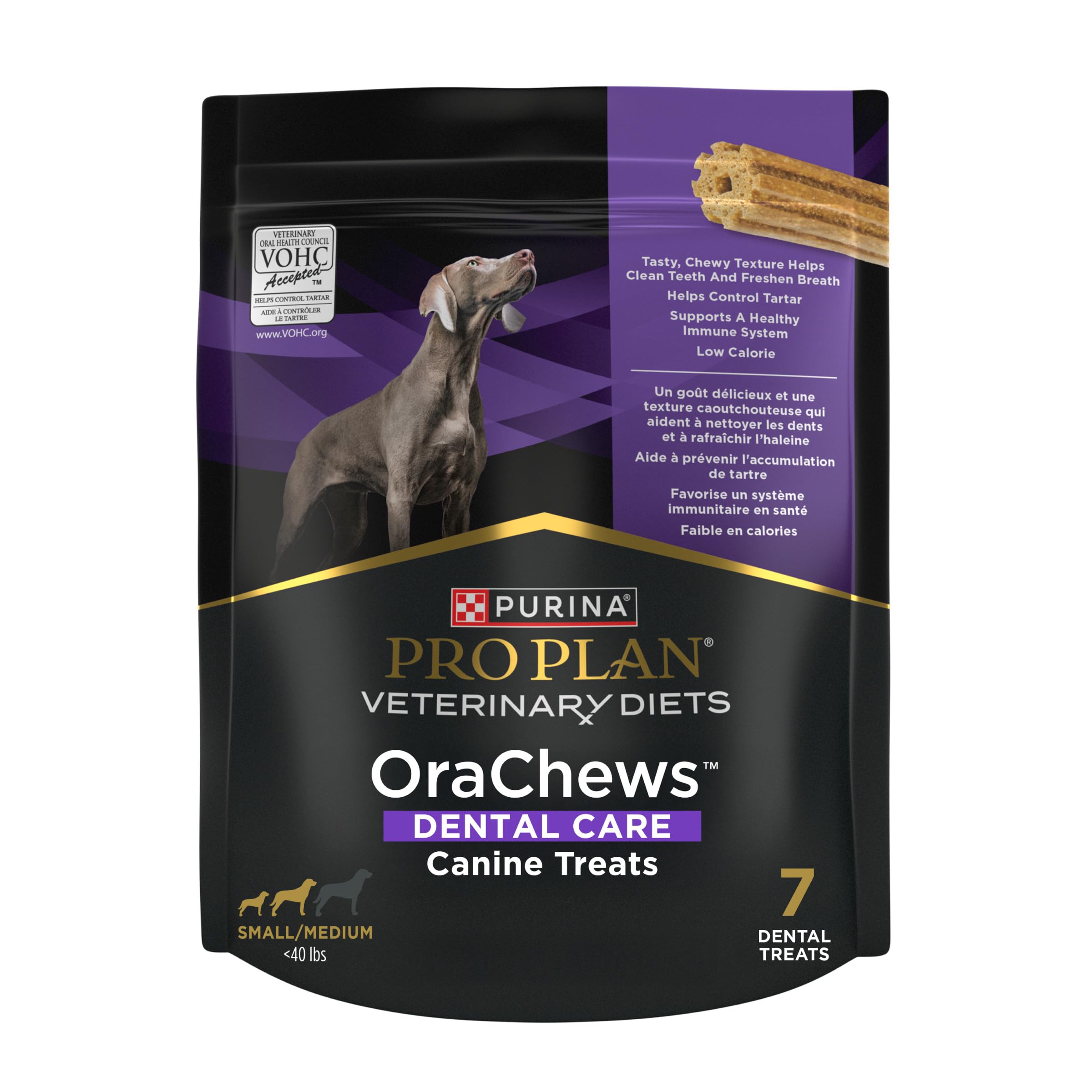 Purina Pro Plan OraChews limpian los dientes de perros con textura masticable.