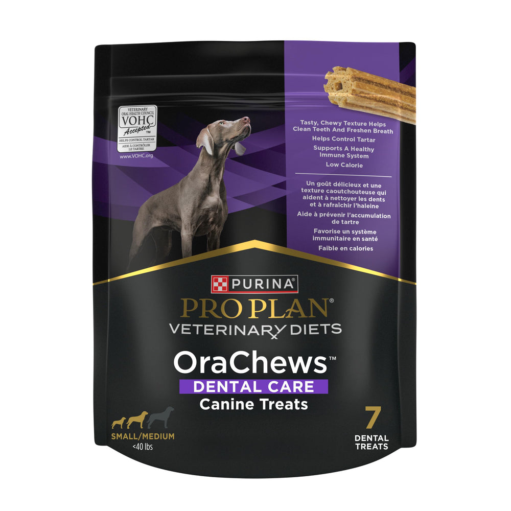 Purina Pro Plan OraChews limpian los dientes de perros con textura masticable.