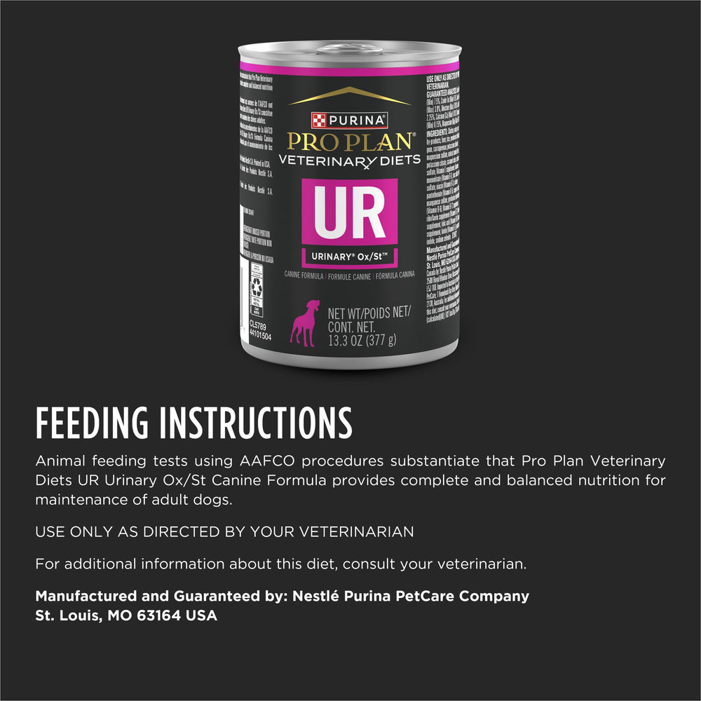Purina Pro Plan Veterinary Diets UR Ox/St ingredientes de calidad, base proteica de alta calidad para perros.