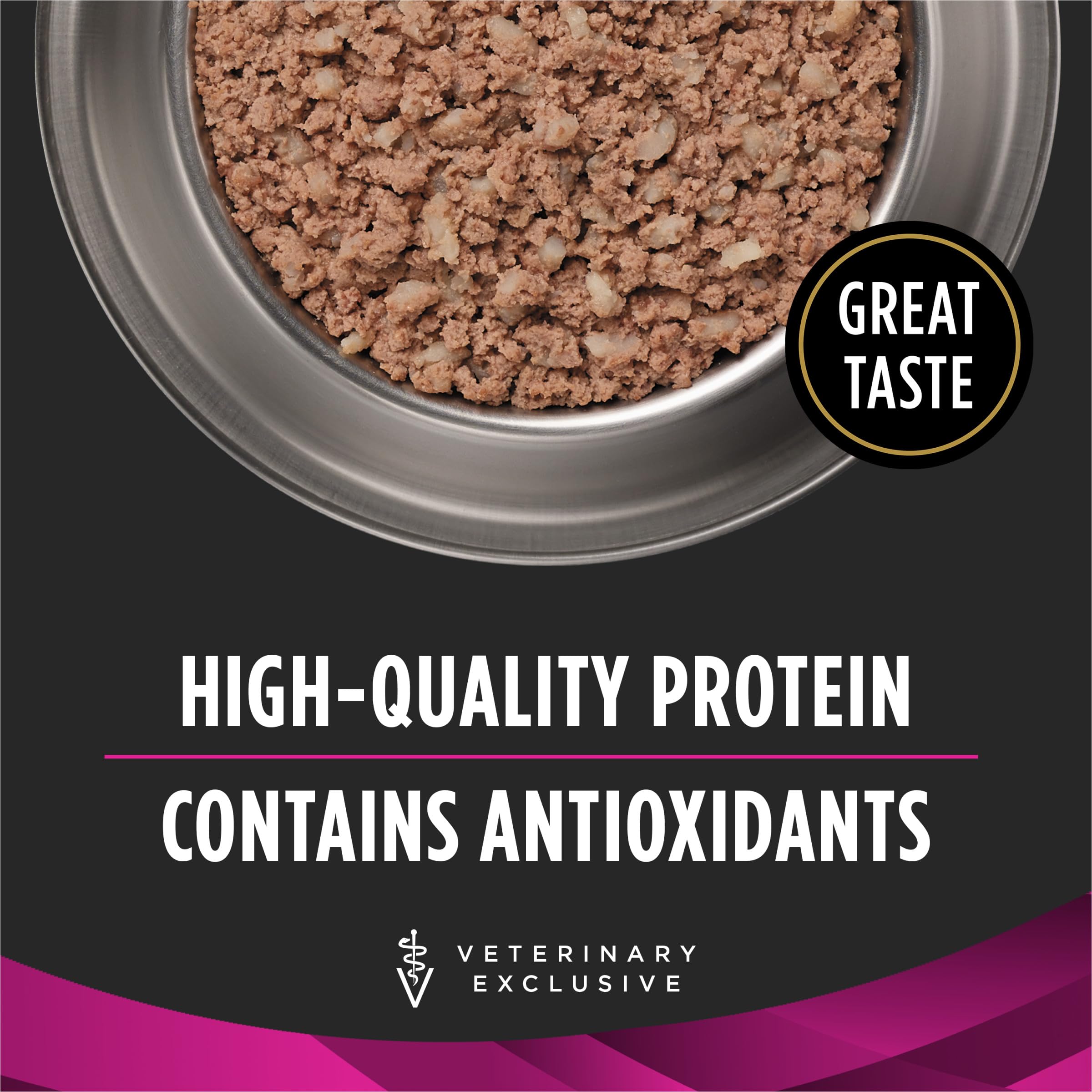 Purina Pro Plan Veterinary Diets UR Ox/St lata trasera, información nutricional clara para decidir dieta de tu perro.