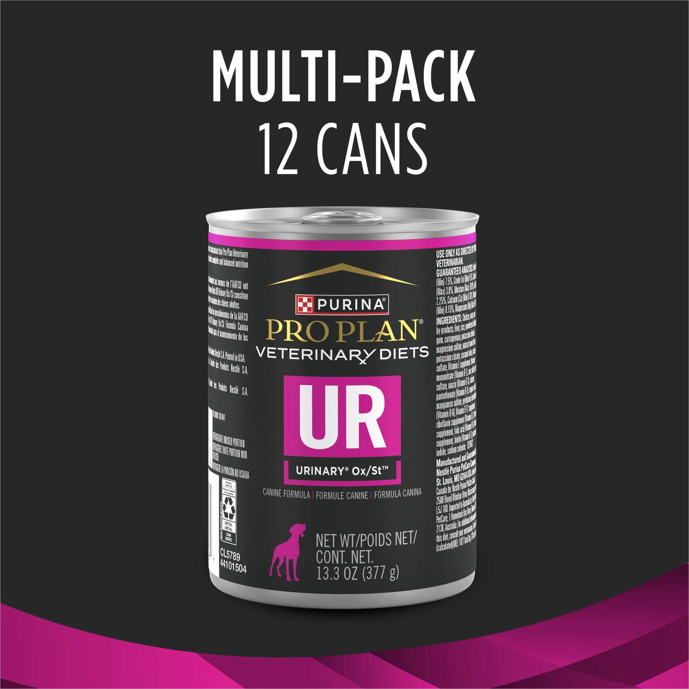 Purina Pro Plan Veterinary Diets UR Ox/St textura húmeda, facilita servir en tazón sin perder consistencia.