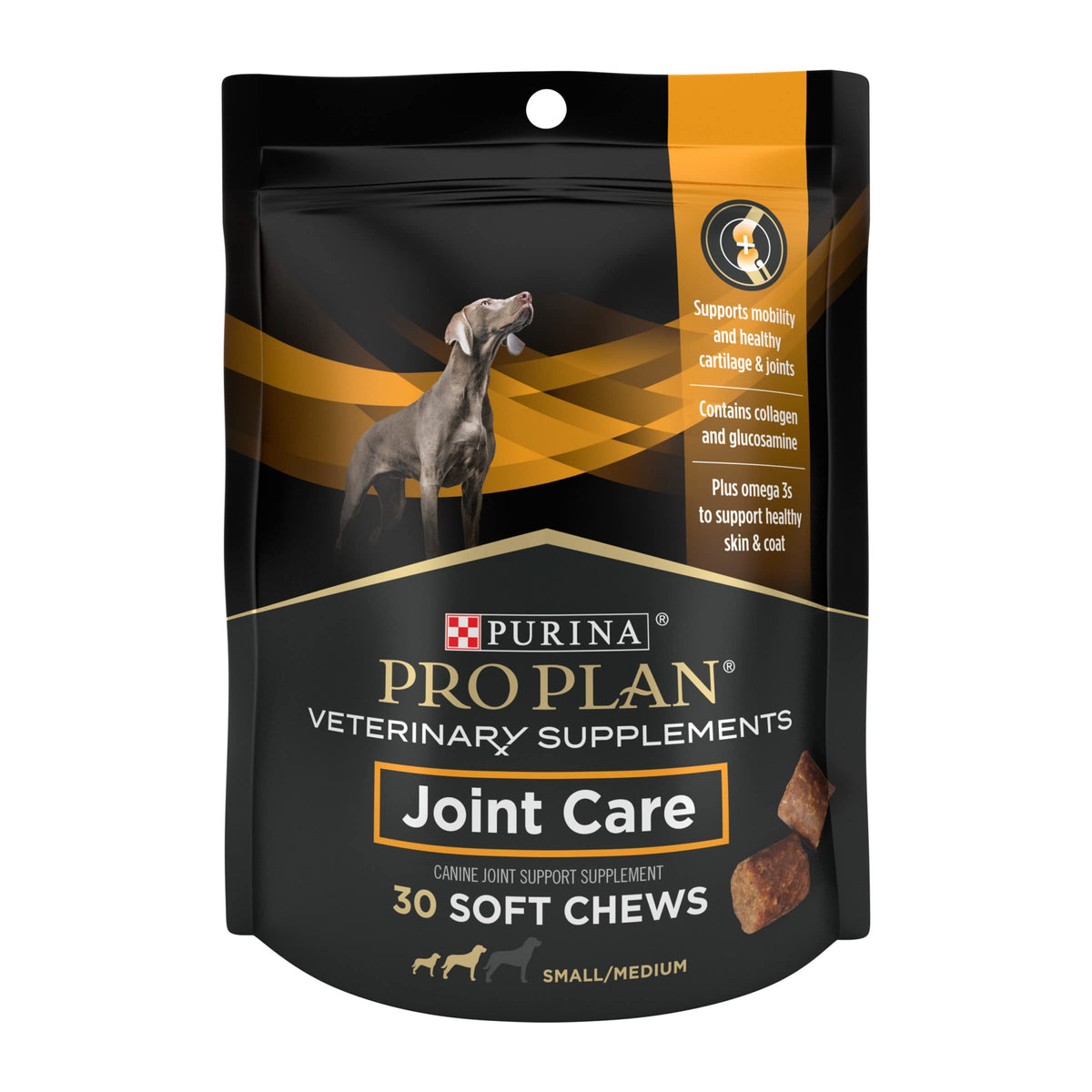 Purina Pro Plan Veterinary Joint Care para perros pequeños, gomitas de movilidad diaria.