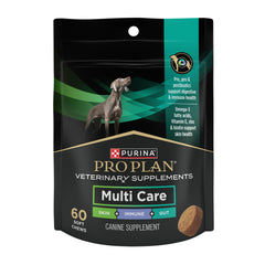 Purina Pro Plan Veterinary Supplements Multi Care, empaque de 30 unidades, uso diario recomendado.