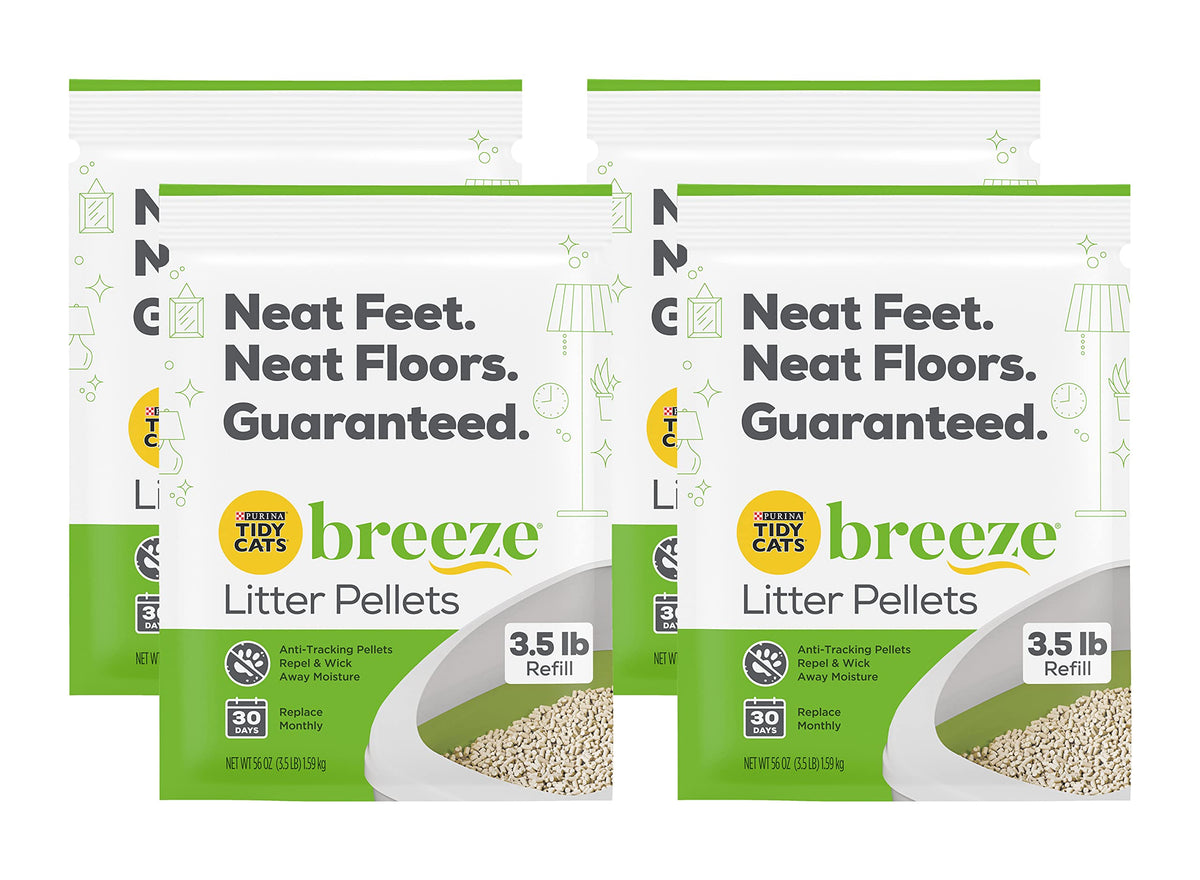 Purina Tidy Cats Breeze Pellets, uso diario para caja limpia y ordenada.