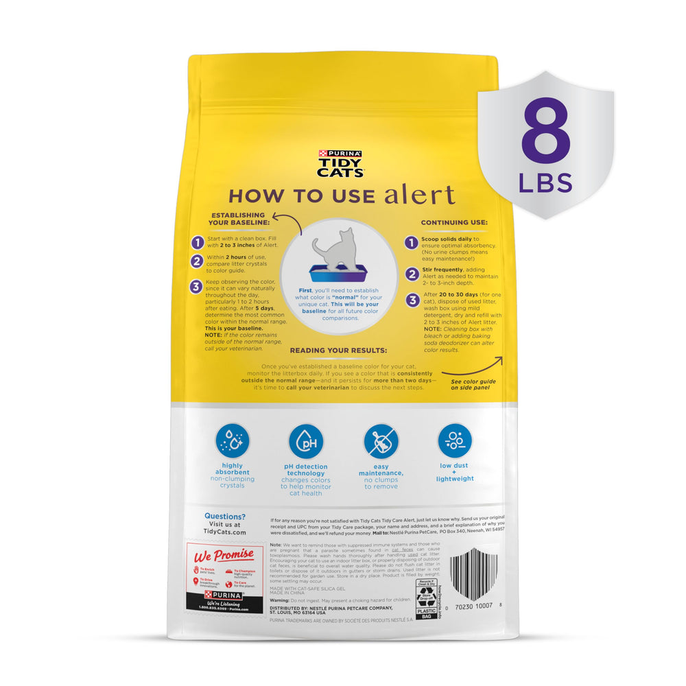 Purina Tidy Cats Tidy Care Alert: fórmula multi-gatos para hogares con varios felinos.
