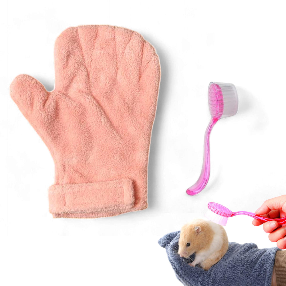 Guantes antimordida PurrrfectionPet para hamster, interacción suave y segura.
