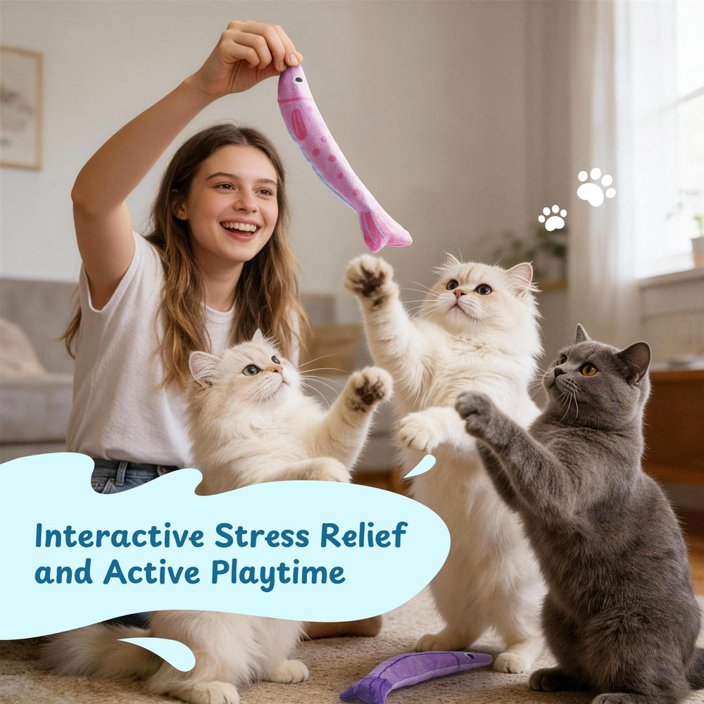 PURETOY Catnip Juguete Alivio del Estrés: ayuda a mantener al gato activo y relajado durante el juego.
