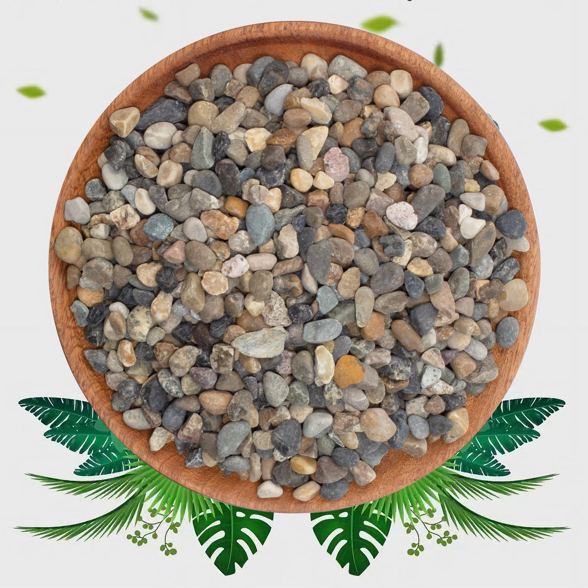 PUSCRIENO piedras para acuario, guijarros de 2 lb para sustrato seguro y natural.