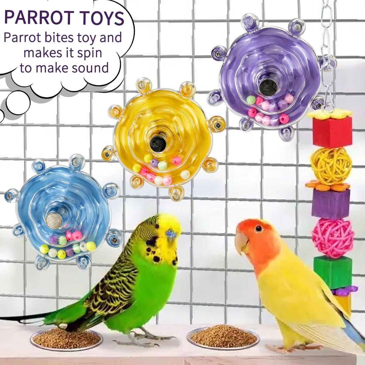 PUUROF Juguete aves pequeñas tamaño perfecto para fácil manejo
