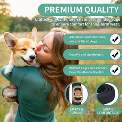 Diseño negro elegante del collar Puyrzoe para perros.