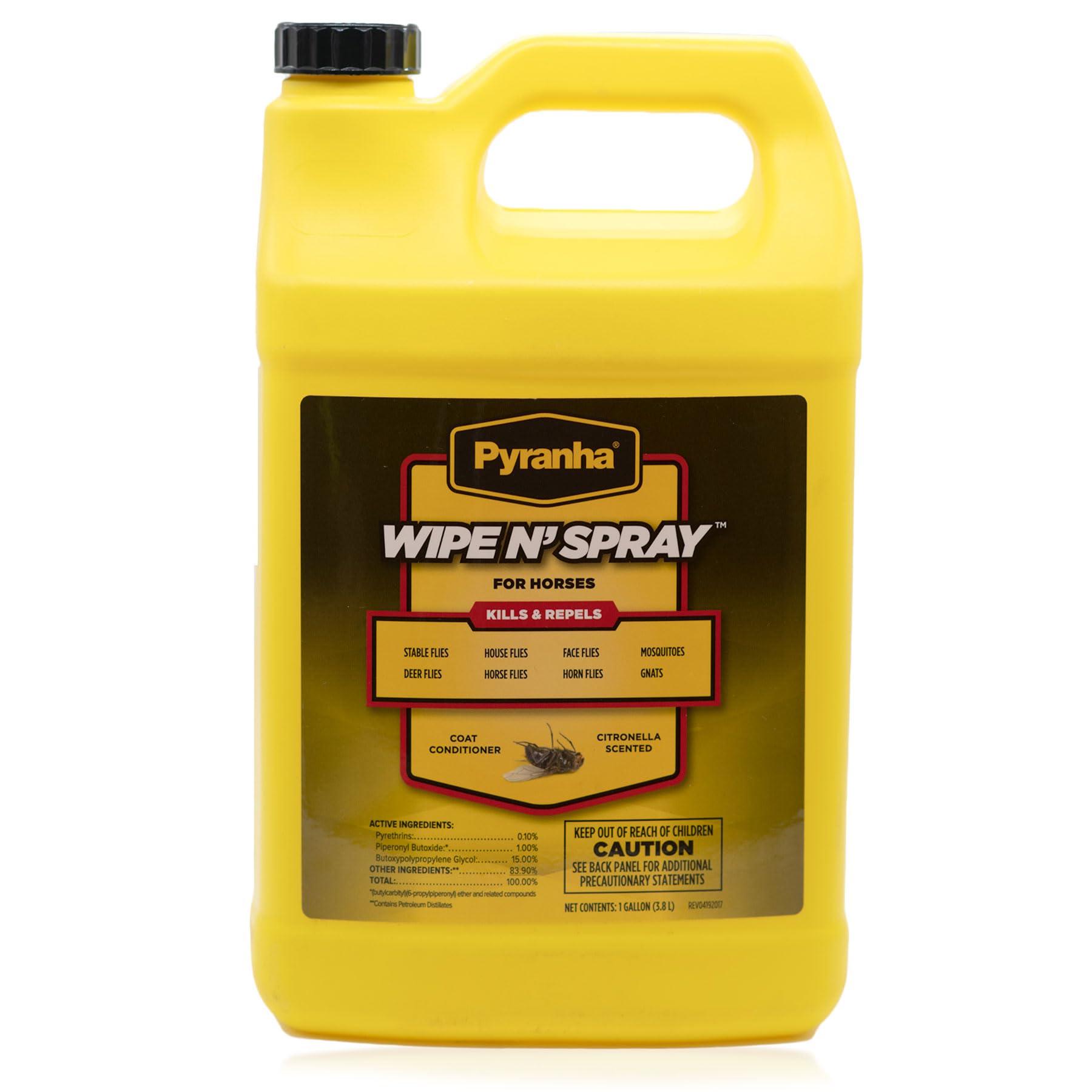 Pyranha Wipe N' Spray para caballos: botella lista para protección contra moscas