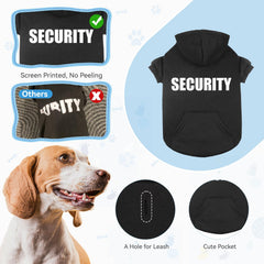 QDYU dog hoodie bolsillo: espacio para juguetes o golosinas.
