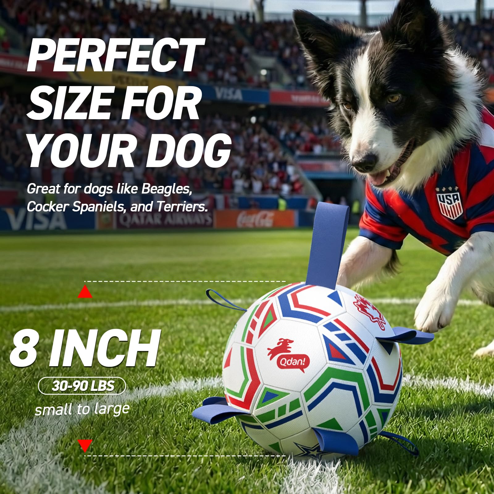 QDAN Inflador incluido para inflar fácilmente la pelota.