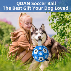 Bola QDAN de fútbol canino 9 pulgadas, perfecta para perros grandes