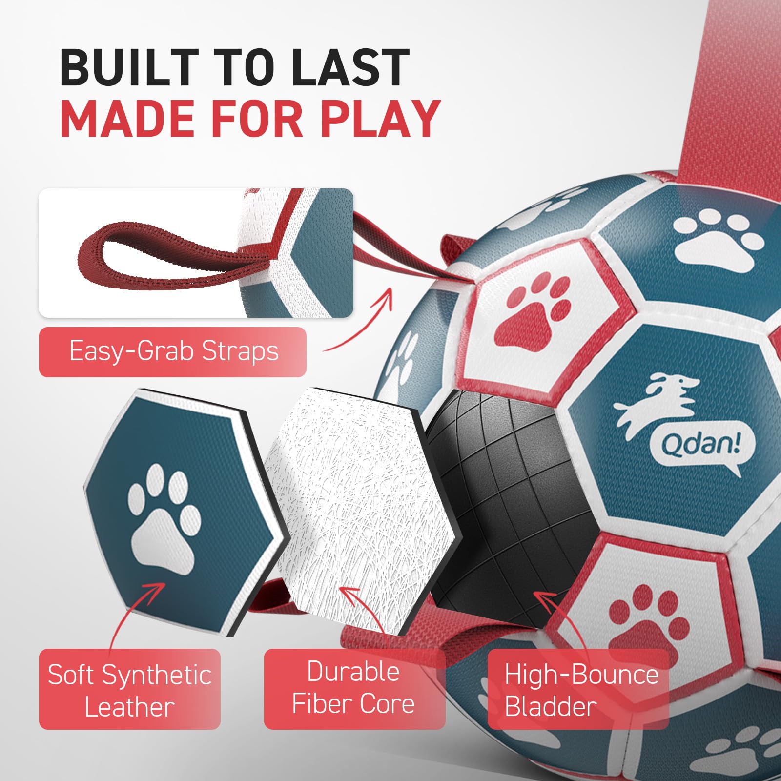 QDAN Pelota para entrenamiento y ejercicio de tu perro.