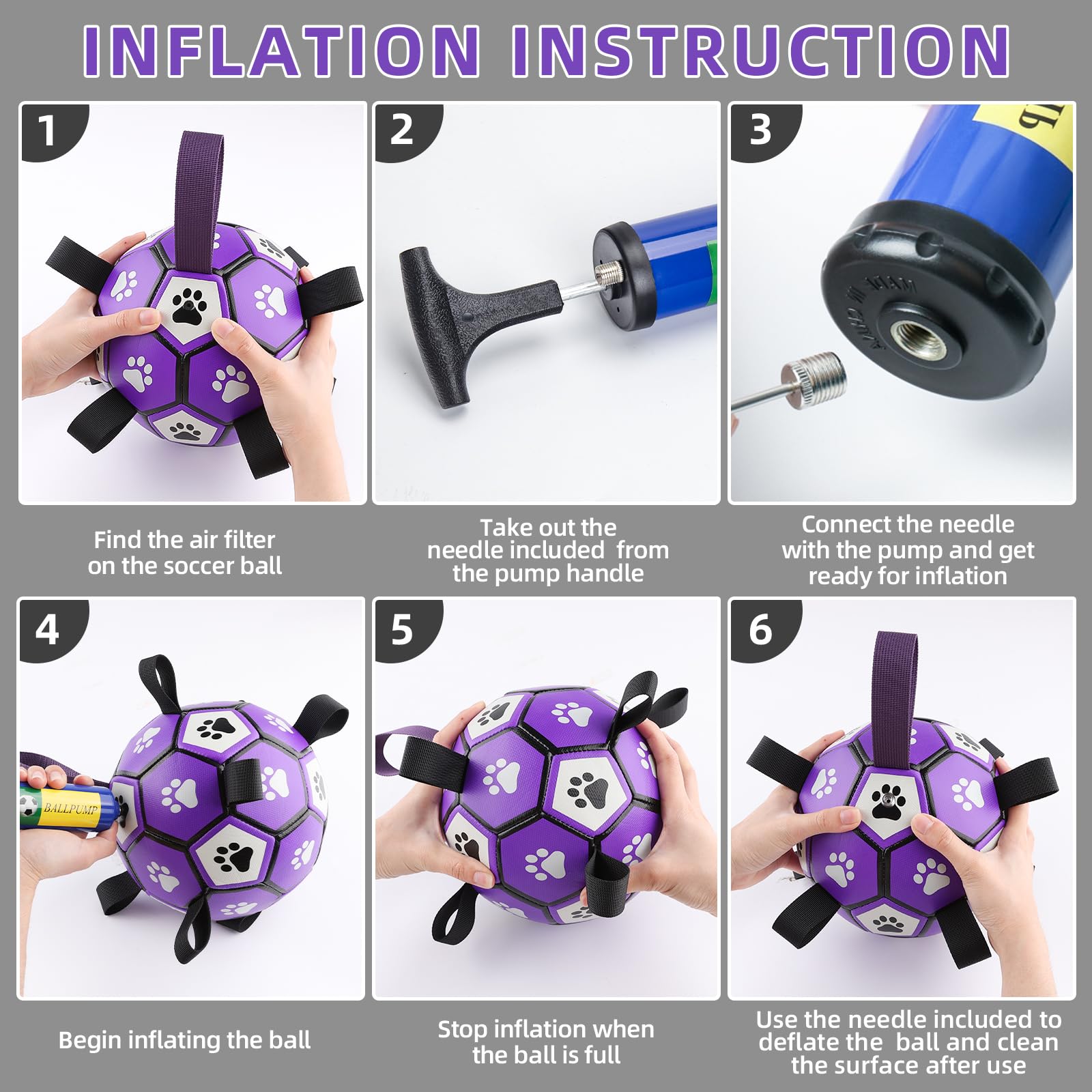 QDAN bola para uso interior y exterior, ideal para casa o jardín