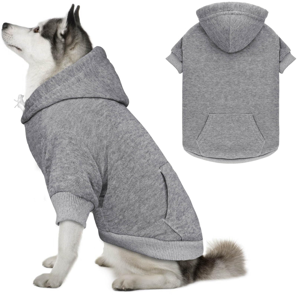 Hoodie QDYU gris XXL, tejido suave para paseos cálidos.