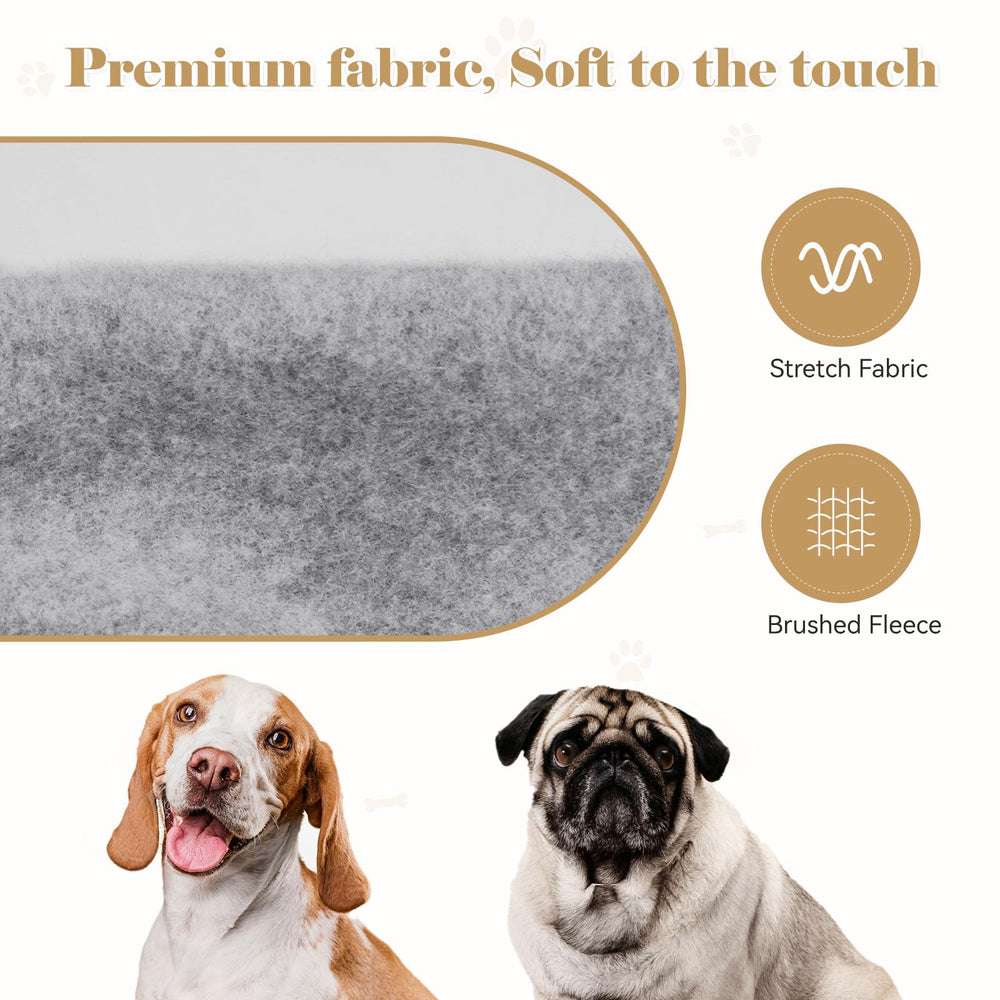 QDYU sudadera gris para perros, fácil lavado y cuidado.