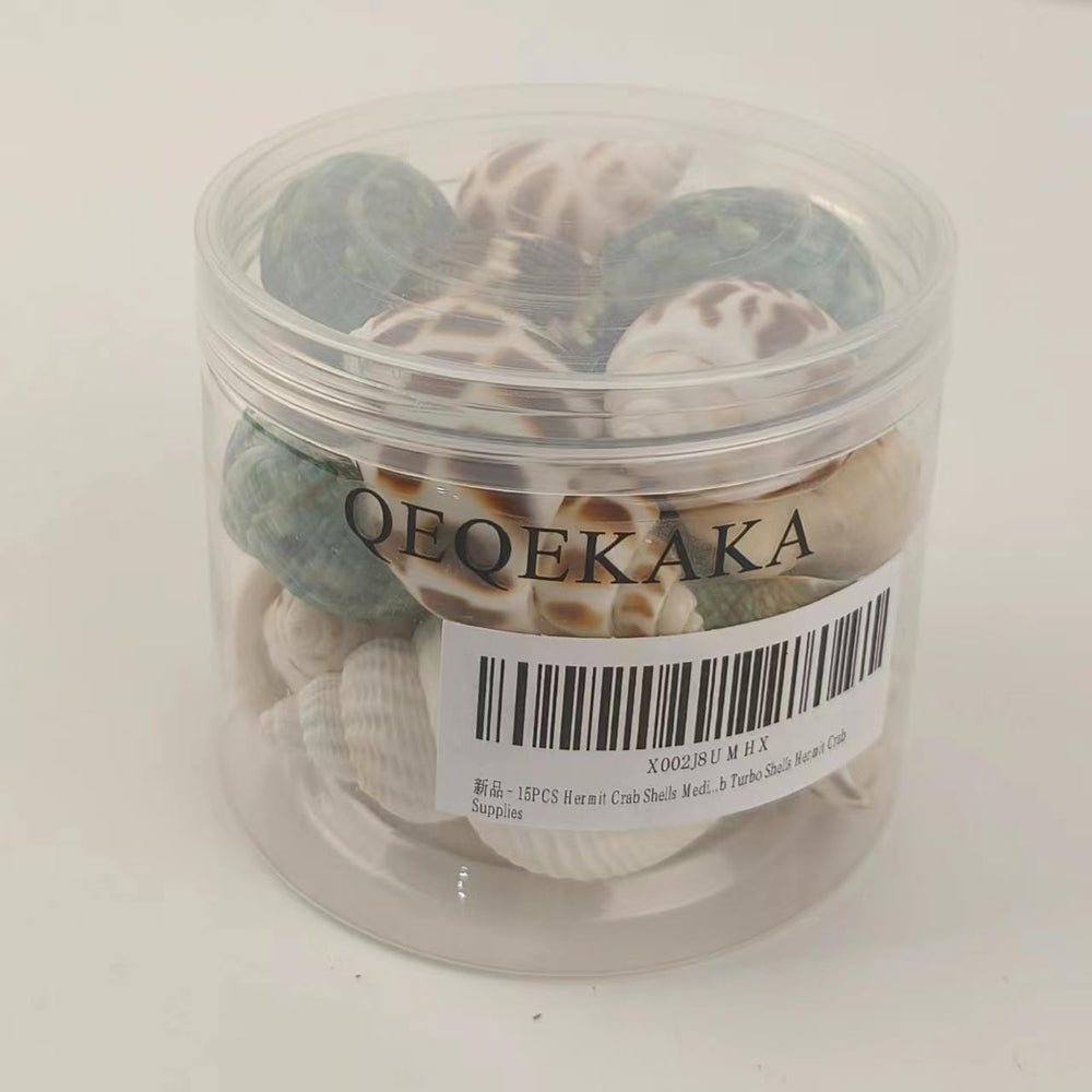 Conchas de reemplazo para cangrejo ermitaño, opción natural de QEQEKAKA.
