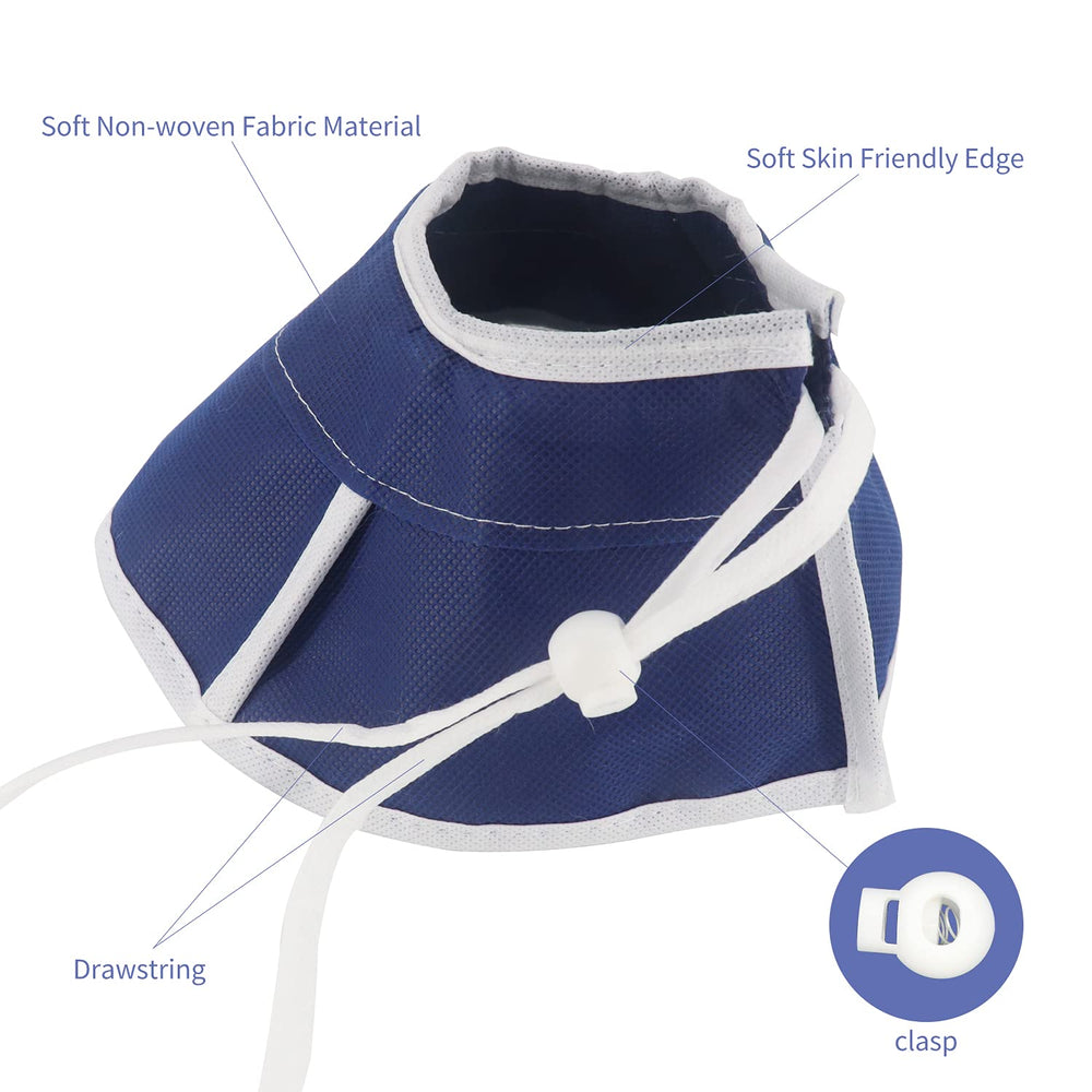 QIYADIN collar de tela no tejida, diseño flexible para moverse sin molestias.